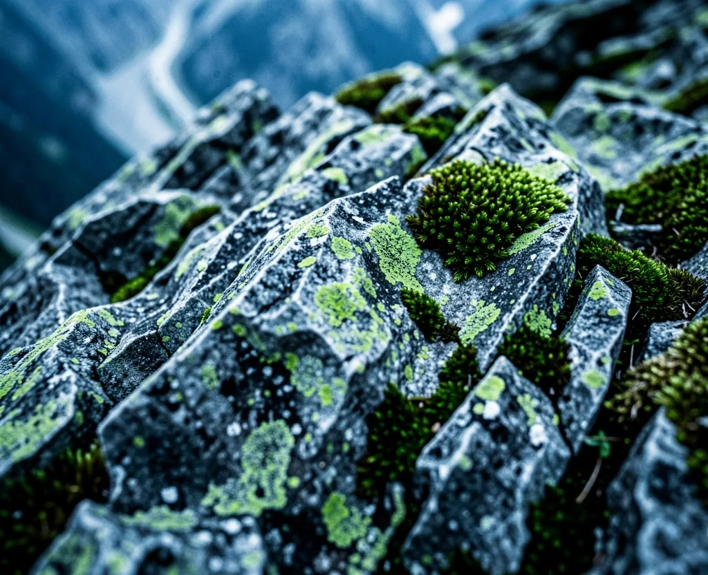 Textur von alpinem Granit als Symbol der Langlebigkeit
